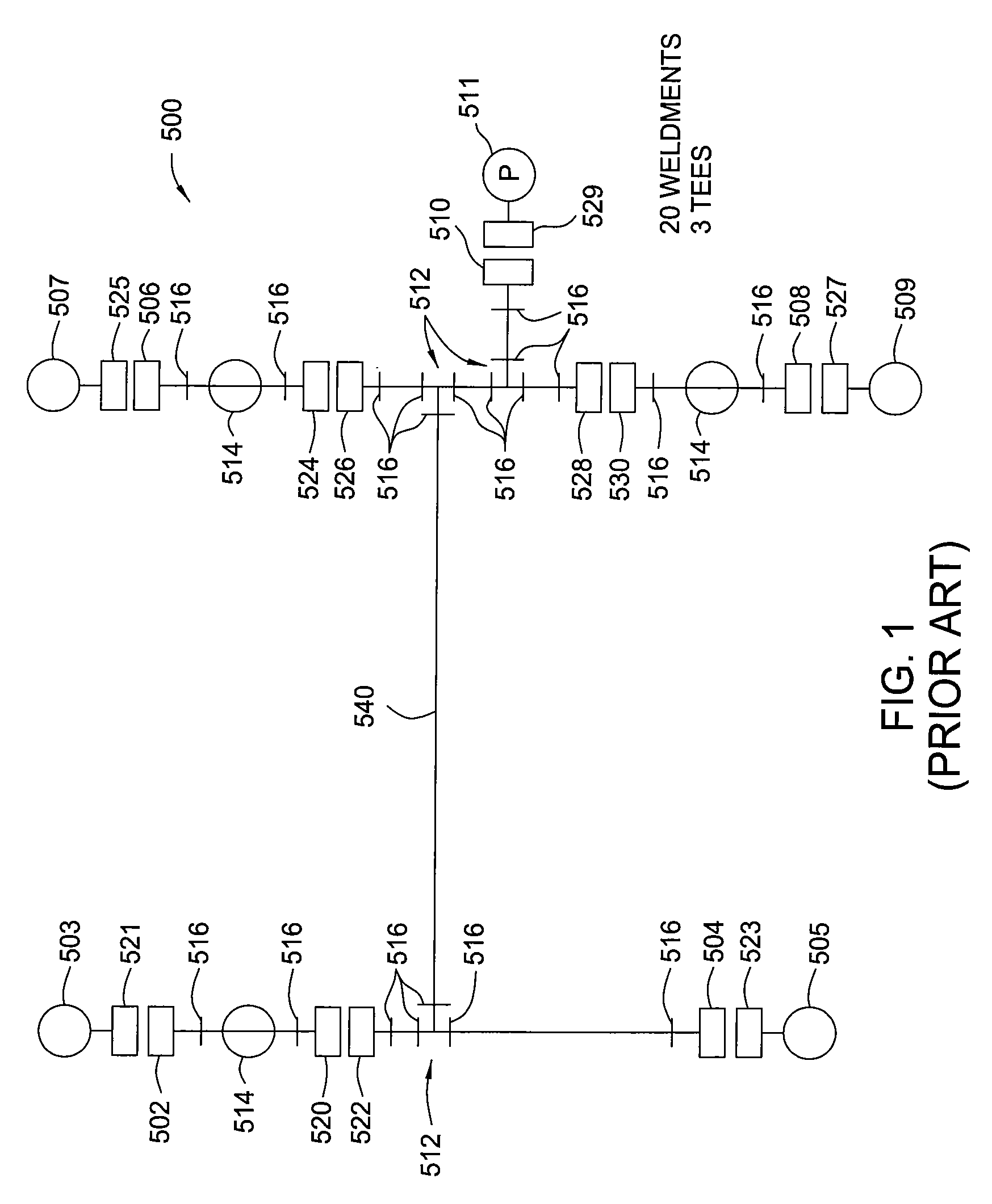 Gas line weldment design and process for CVD aluminum