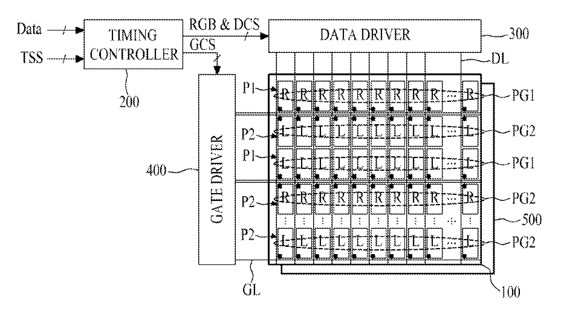 Stereoscopic image display panel and stereoscopic image display device including the same