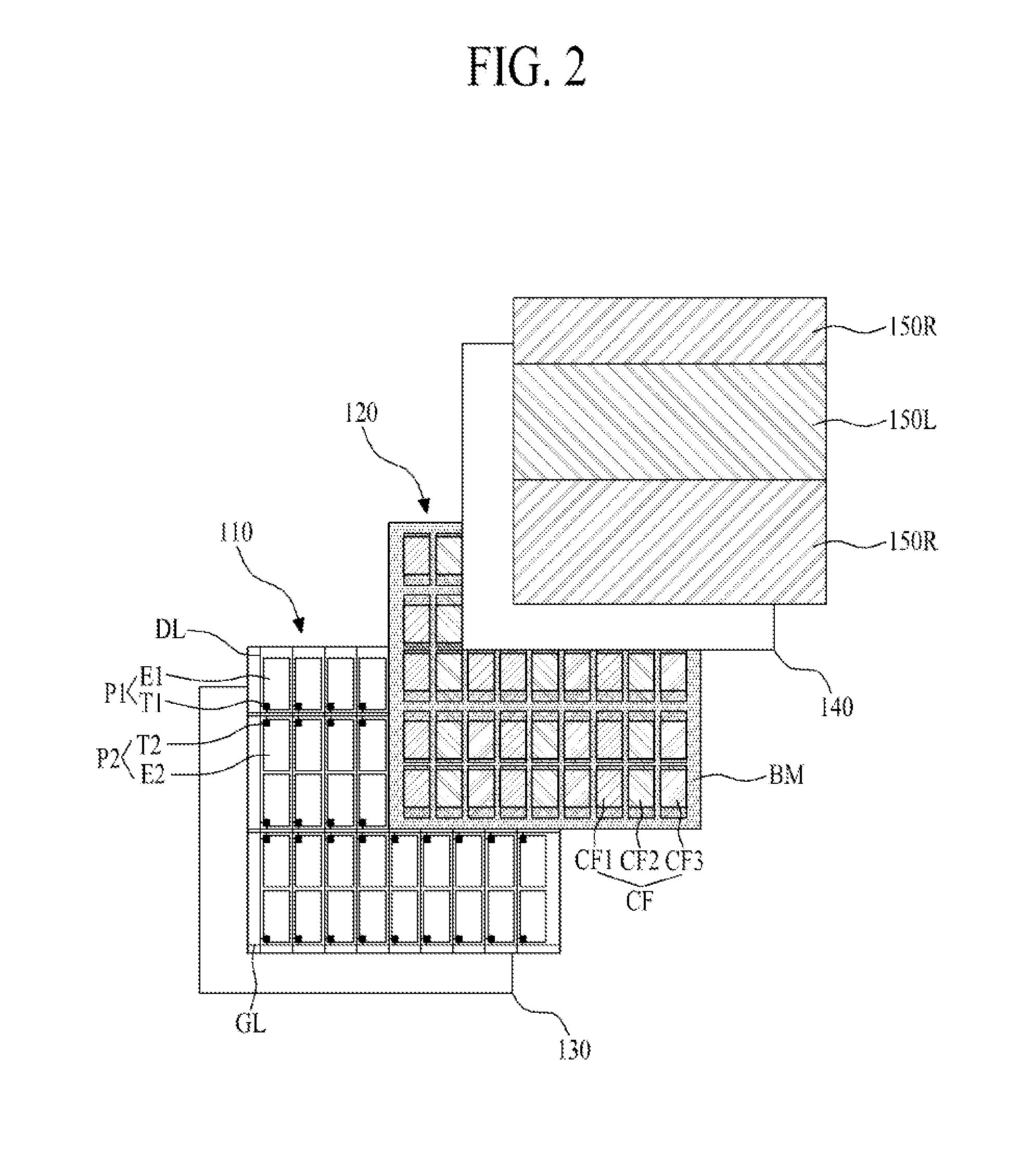 Stereoscopic image display panel and stereoscopic image display device including the same