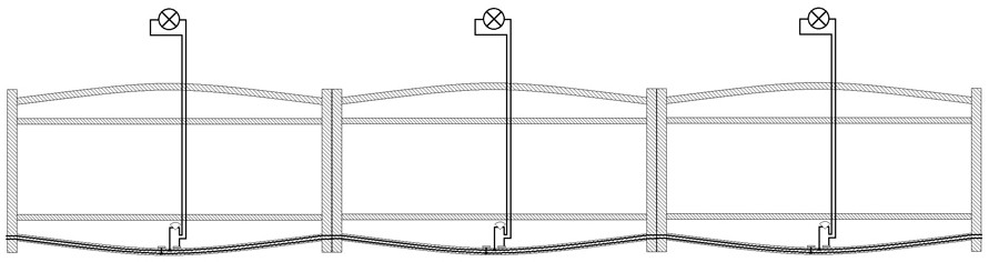 An underground water pipe safety monitoring system