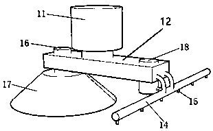 Multifunctional cantilever crane of watering cart and control method of multifunctional cantilever crane