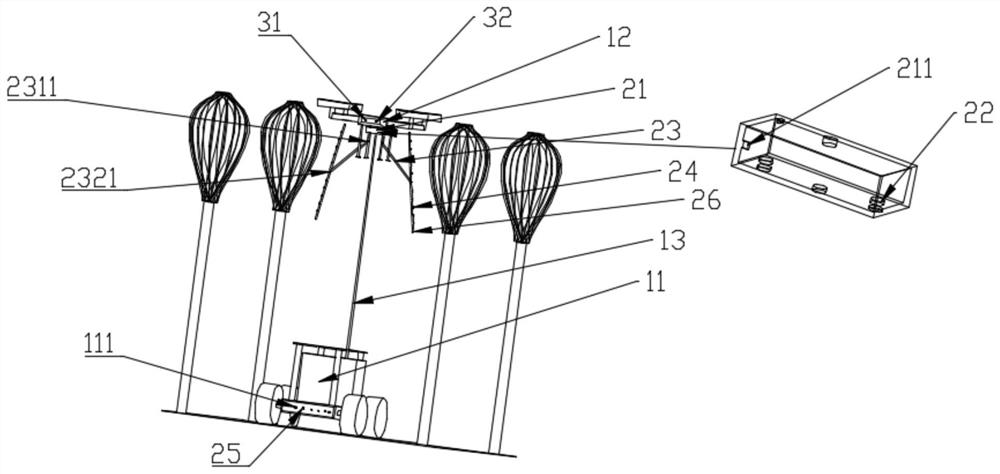 A tethered unmanned aerial vehicle smoke agent spraying system and spraying method suitable for rubber trees