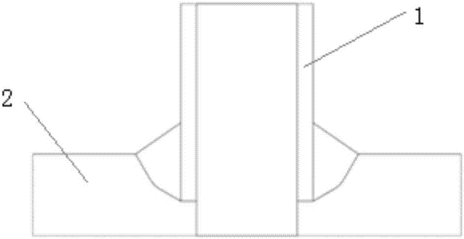 Phased array detection method for fillet weld of pipe base