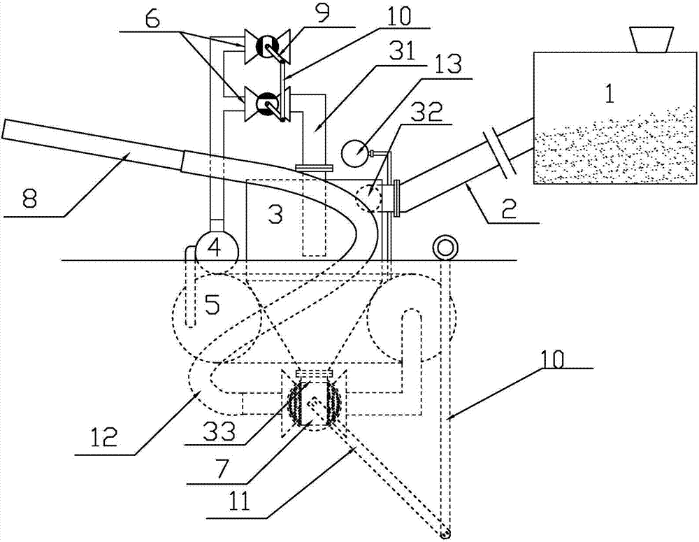 Pneumatic remote aquaculture feed throwing device and use method thereof