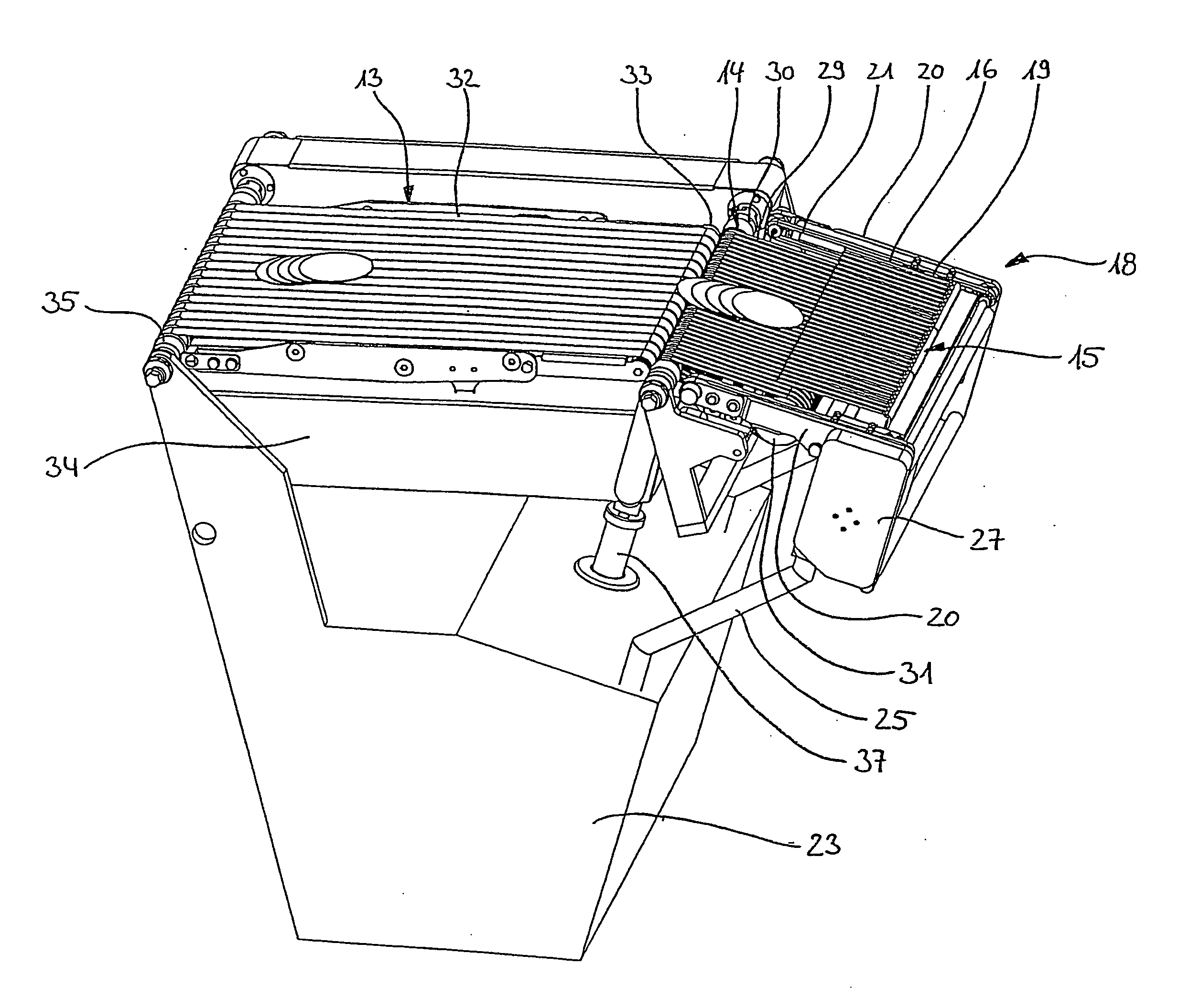 Method for cutting a food standard into slices