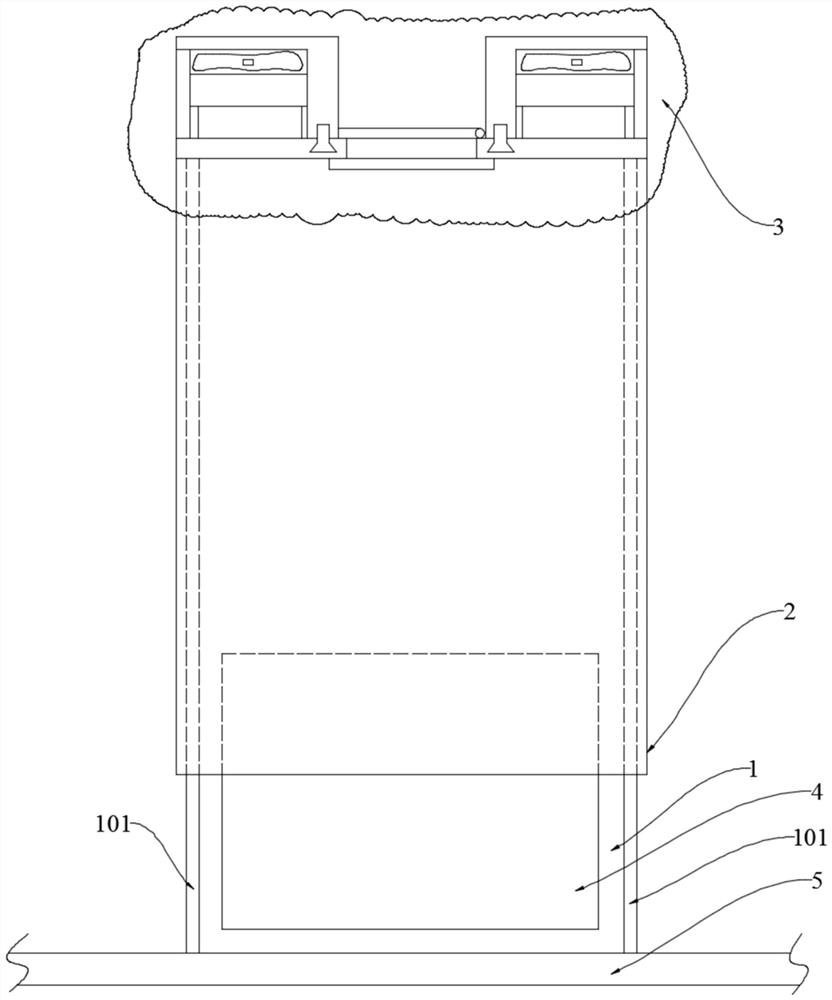 Modularized automatic separation type escape device