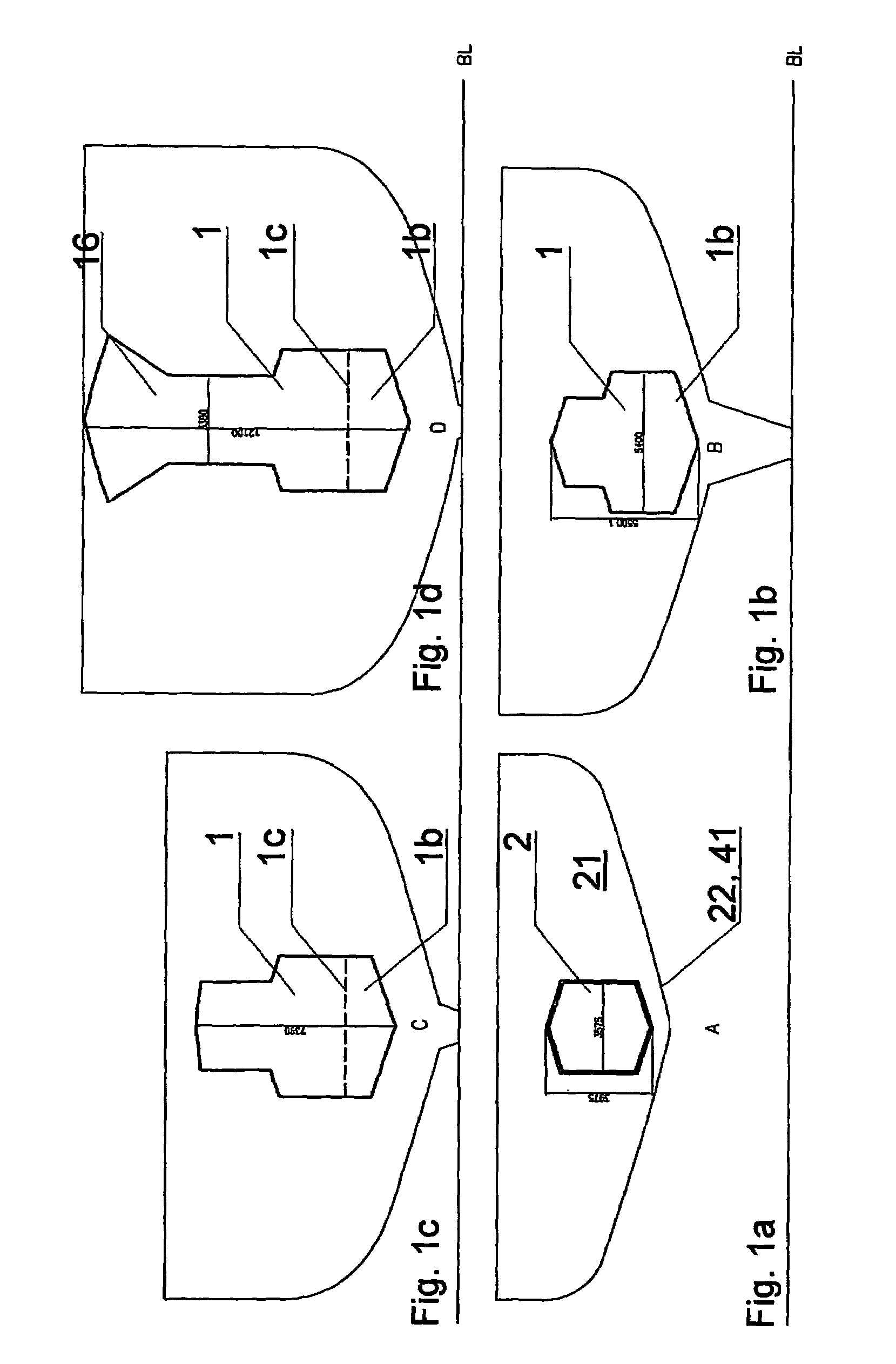 Trawling vessel with a lock chamber