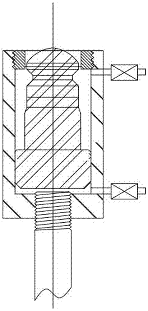 Self-driven pin lock prestressed connecting structure and connecting method