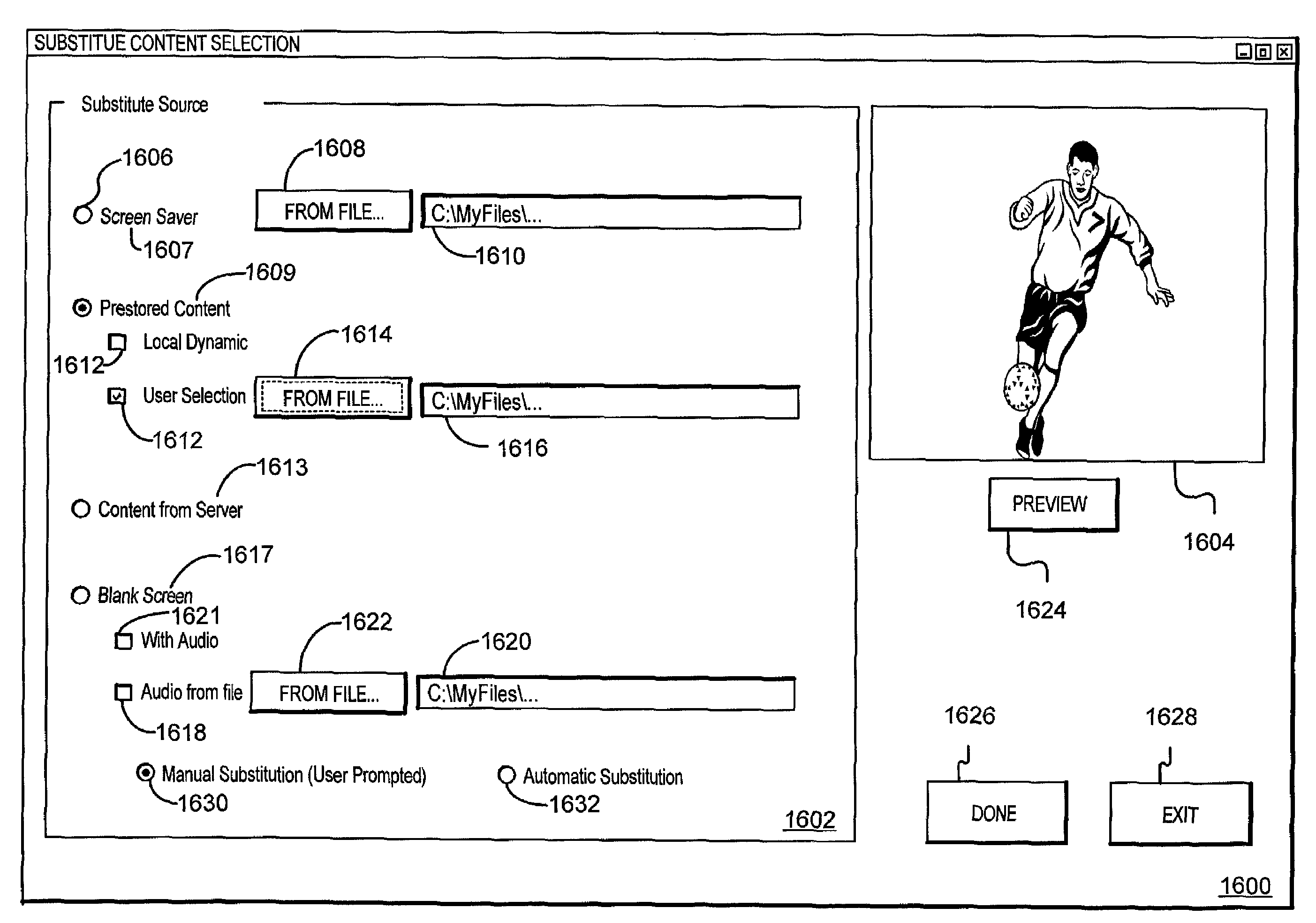 System and method for providing substitute content in place of blocked content