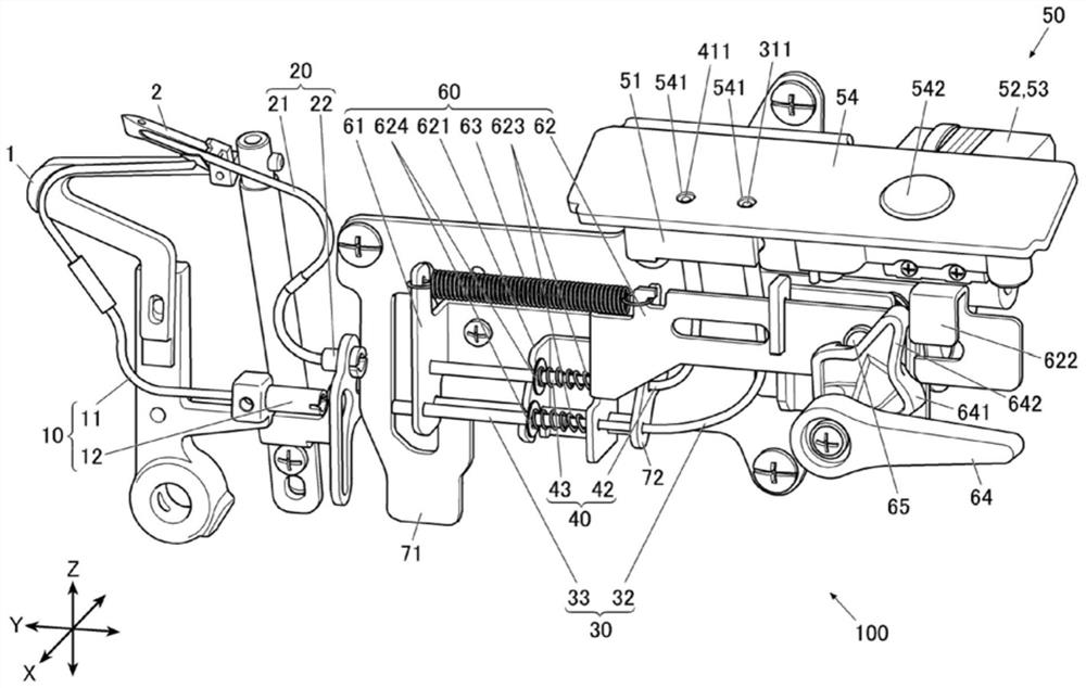 Looper threading device of circular sewing machine