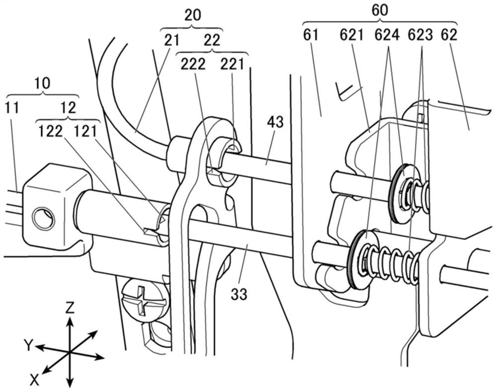 Looper threading device of circular sewing machine