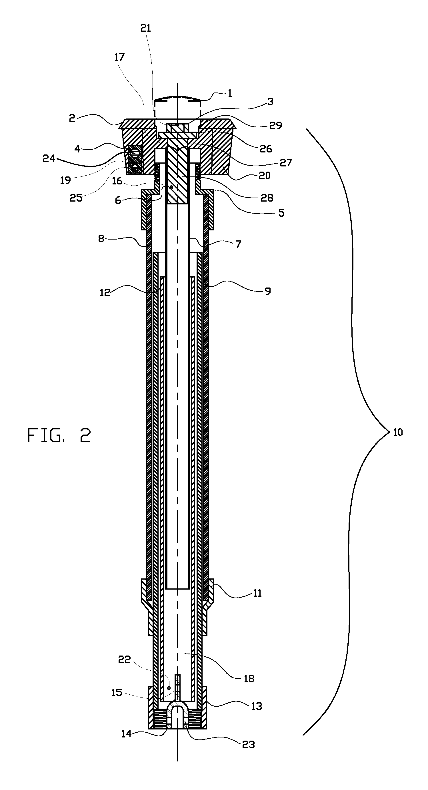 Top operating telescoping adjustable valve box and valve stem assembly