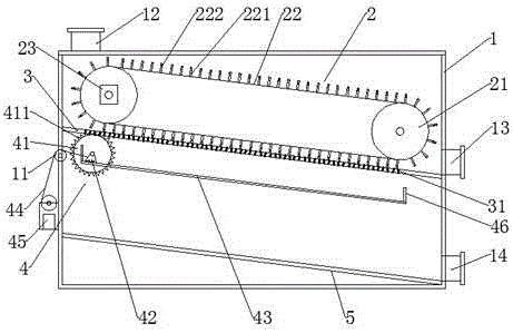 Domestic sewage separator