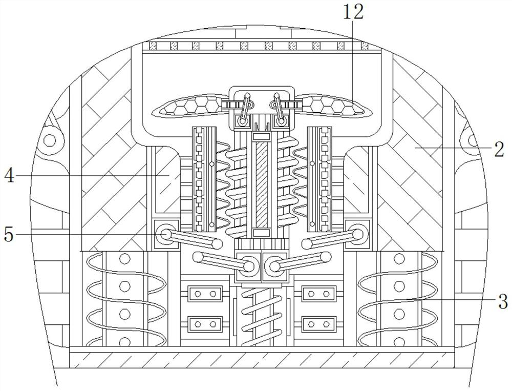 Self-centering auxiliary equipment for mounting bearing rubber seat of central air conditioner