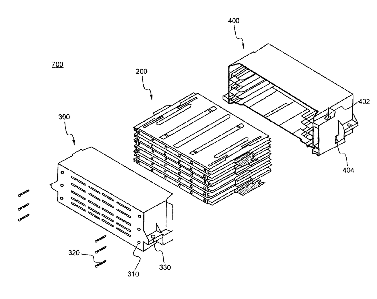 Battery module having novel structure