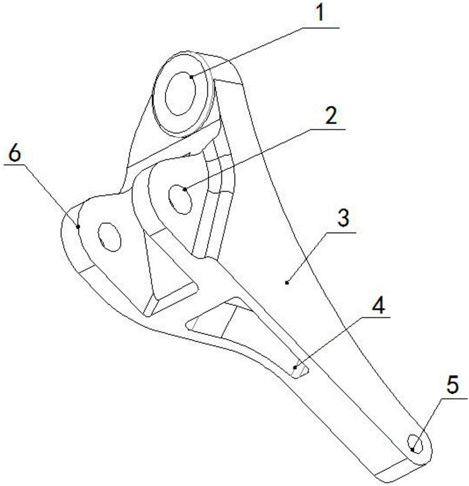 Mounting bracket for mounting engine to left suspension