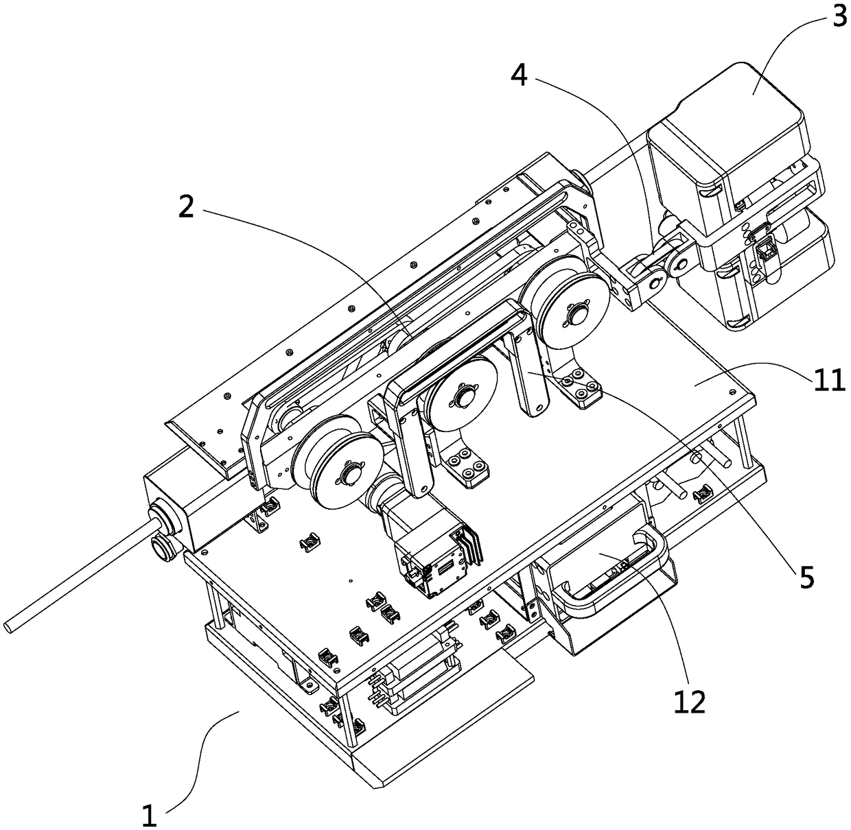 Cable sweeping robot