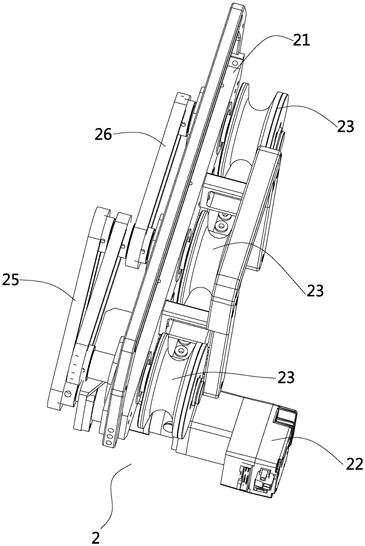 Cable sweeping robot