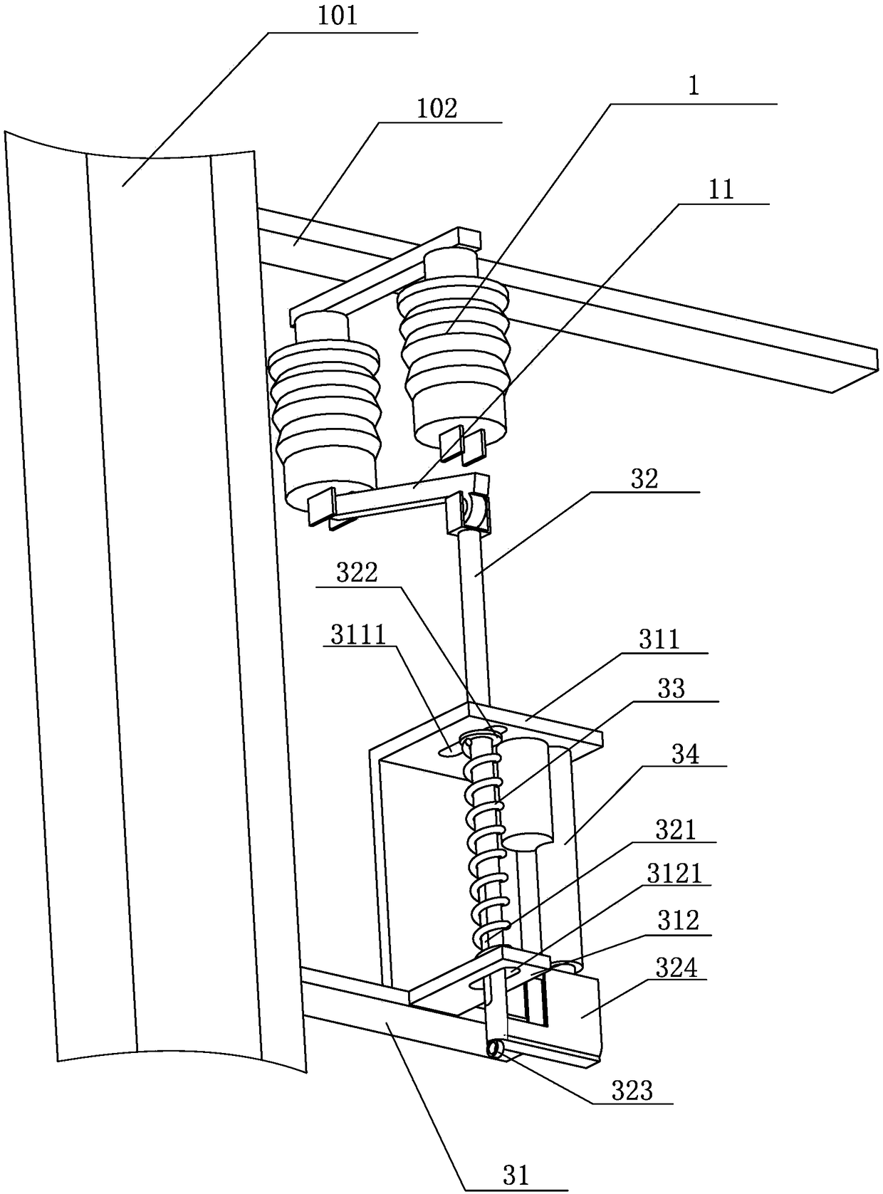 Isolated switch device based on automatic opening and closing function