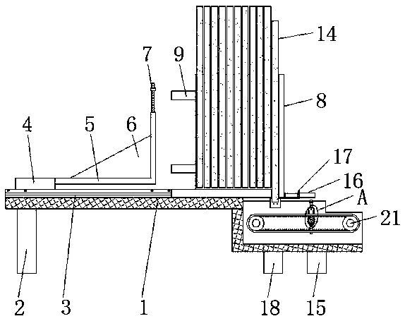 MOS tube supplying mechanism for power amplification component