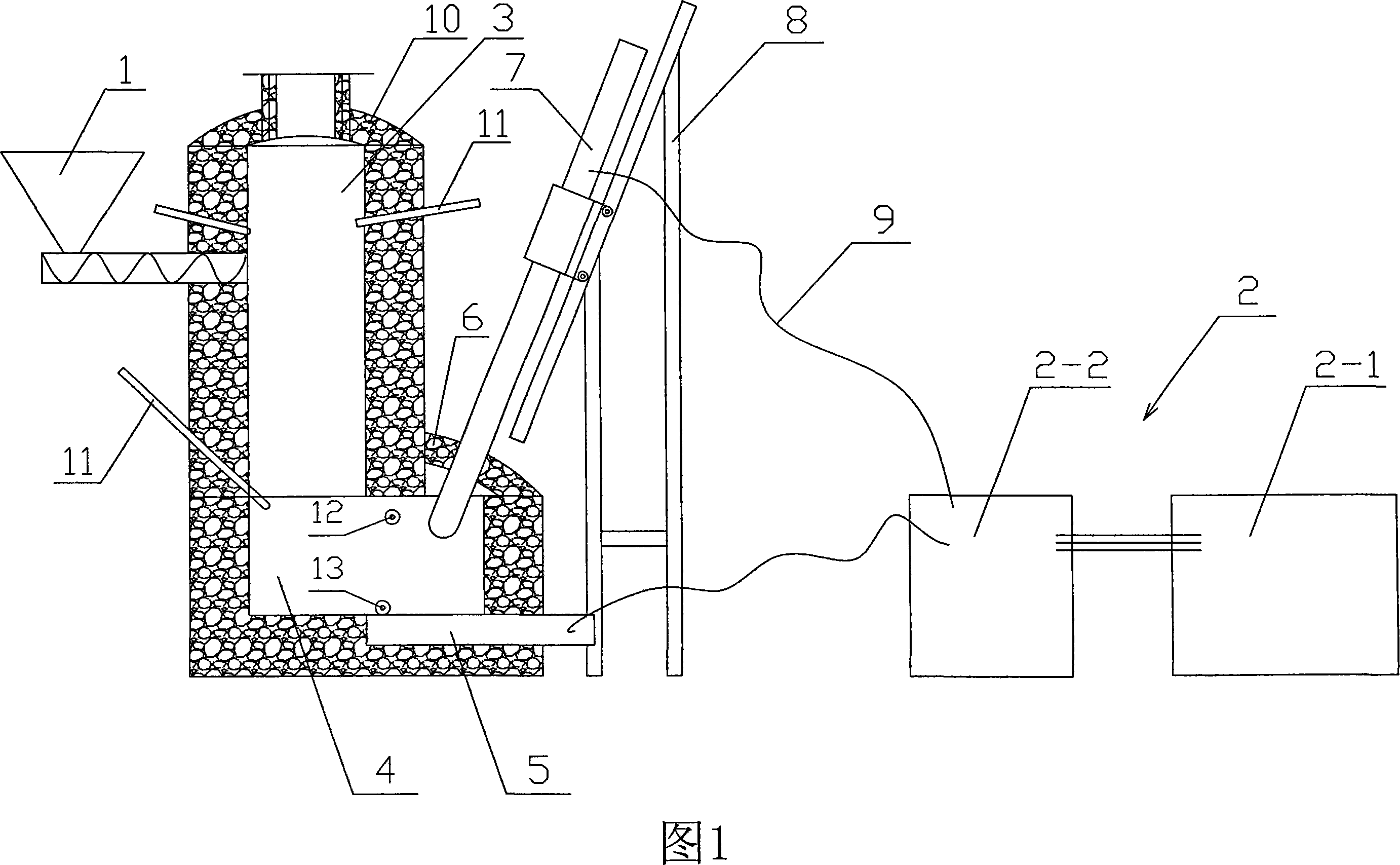 Blast electroslag furnace dedicated for treating electronic waste