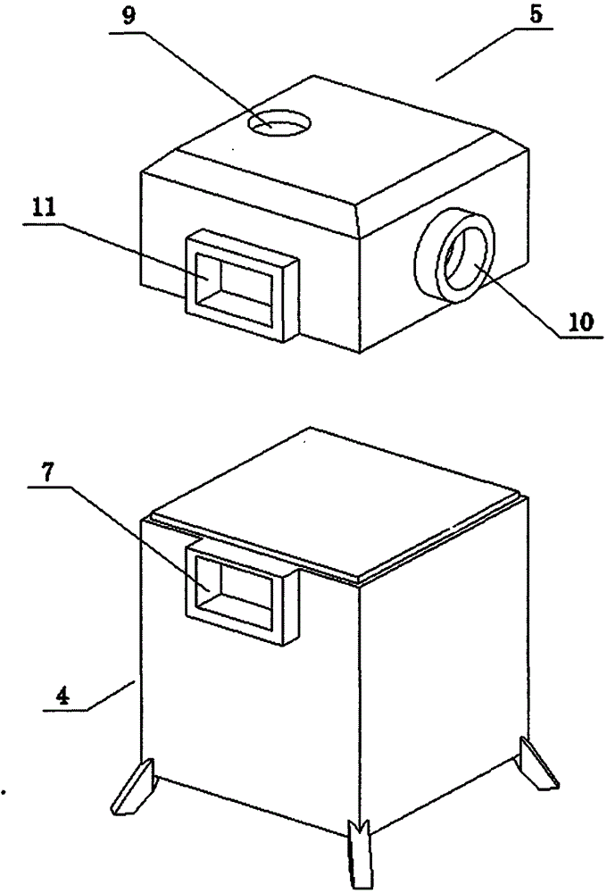 Coal-to-gas energy saving and environmental protection boiler