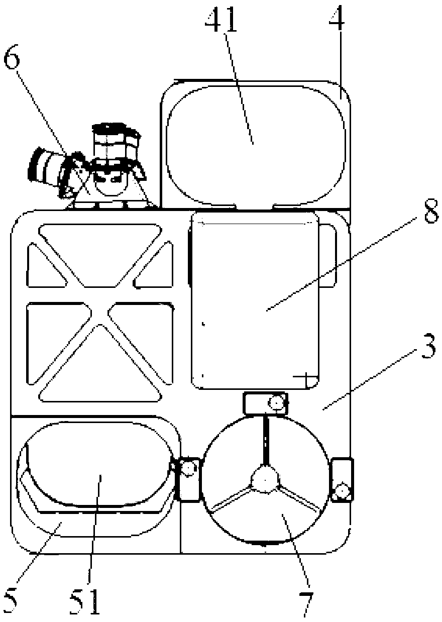 Two-linear array space mapping camera and laser altimeter integral device