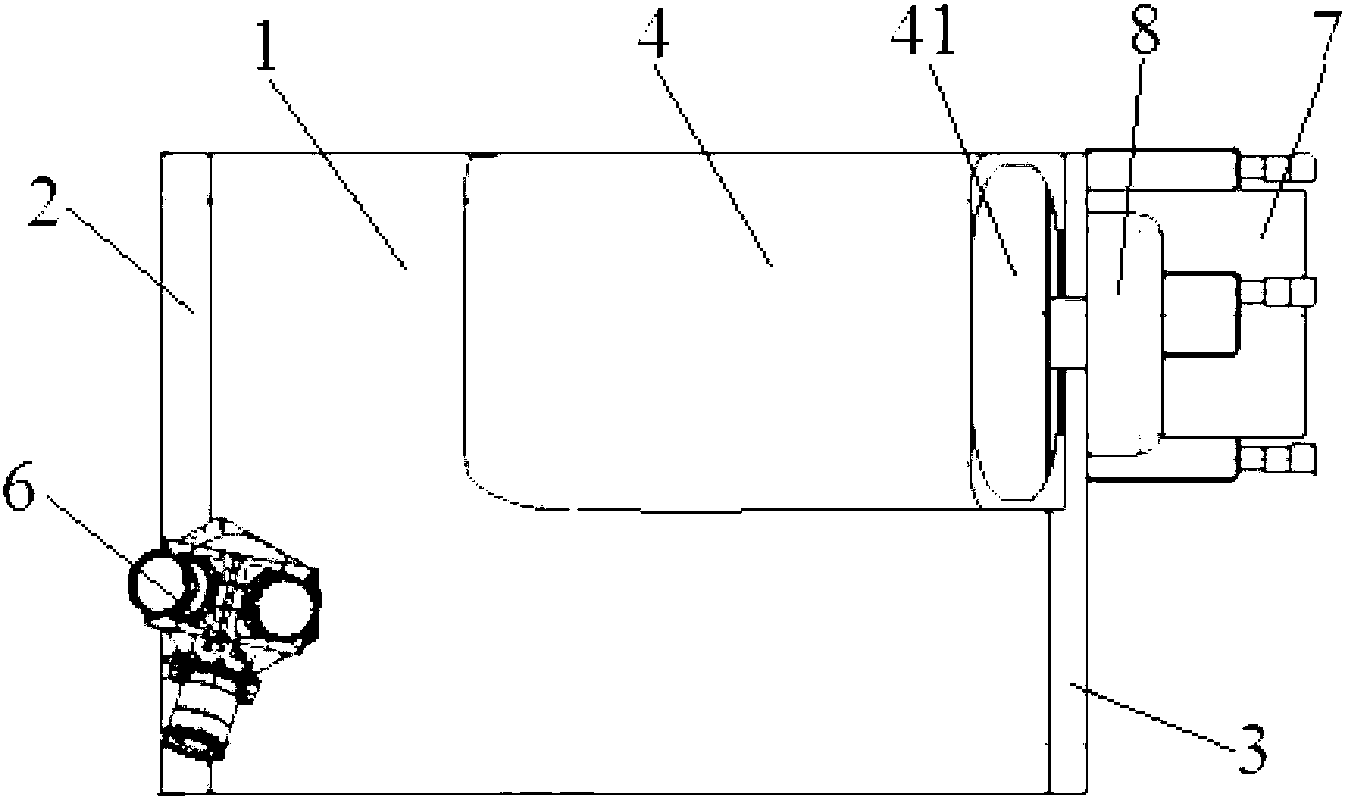 Two-linear array space mapping camera and laser altimeter integral device