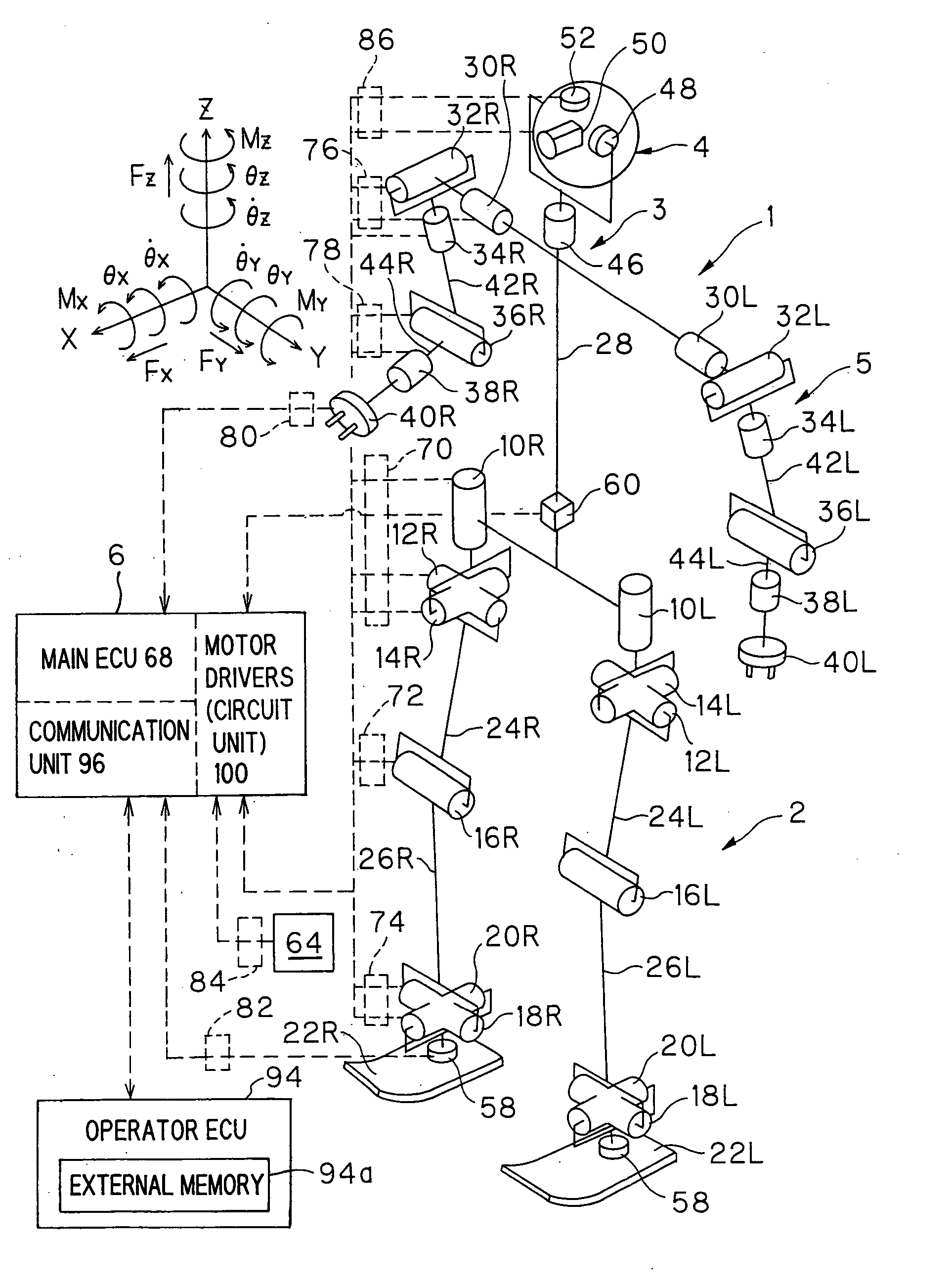 Abnormality detector of moving robot