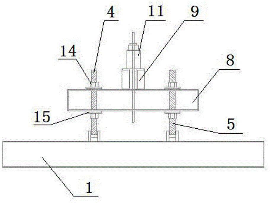 Reaction frame testing method for earth nail drawing tests