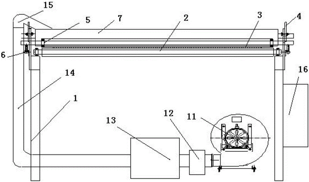 Removing and drying device for water spots on glass surface