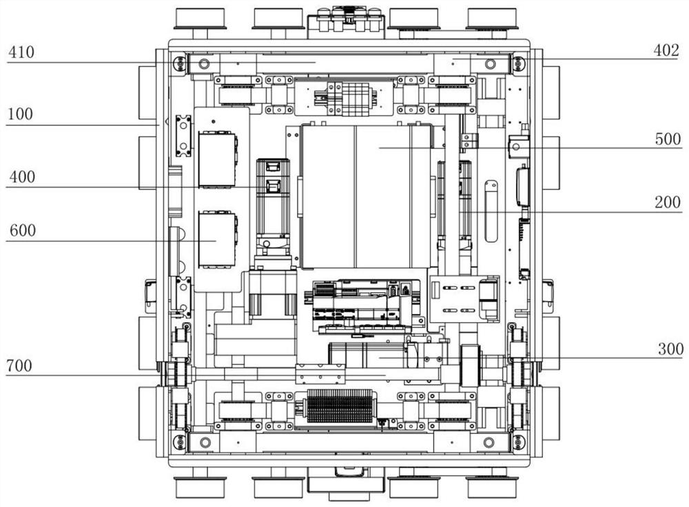 Jacking linkage type sixteen-wheel four-way shuttle vehicle