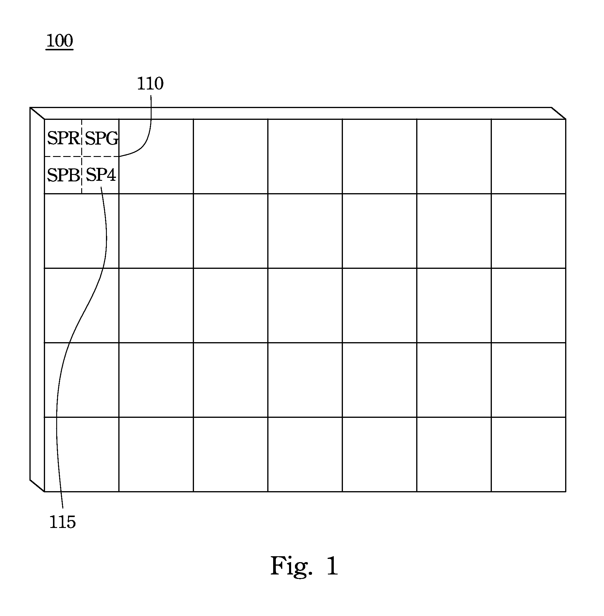 Four-Primary Color Display Device and Method for Calculating Relative Brightness of Fourth Primary Color