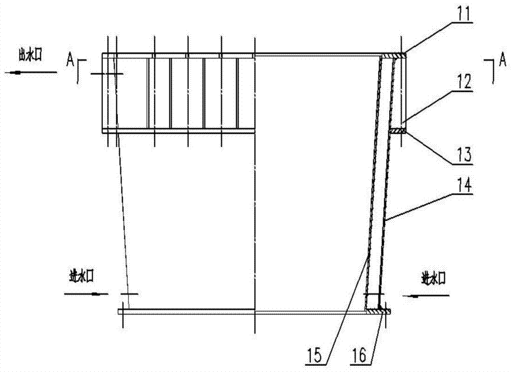 Tank calciner U-shaped open circulation cooling system and cooling method