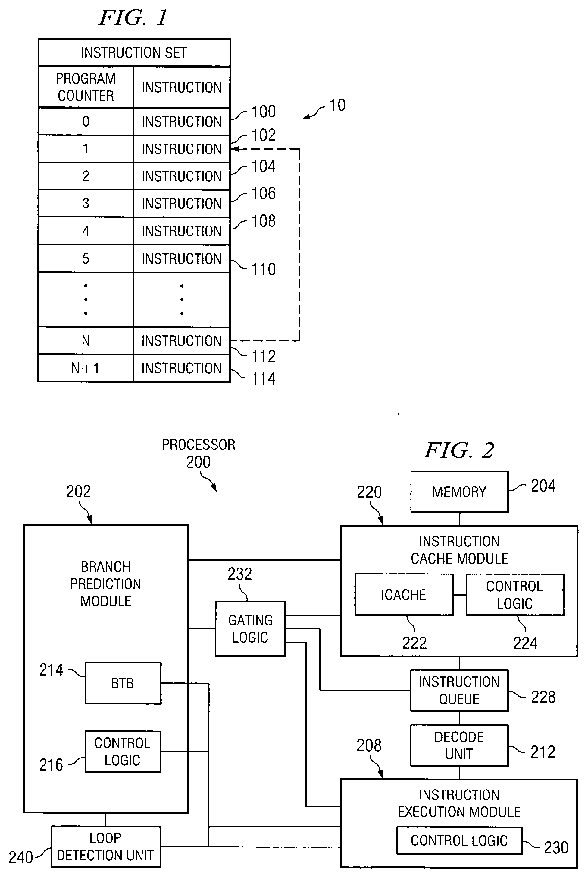 Loop detection and capture in the intstruction queue