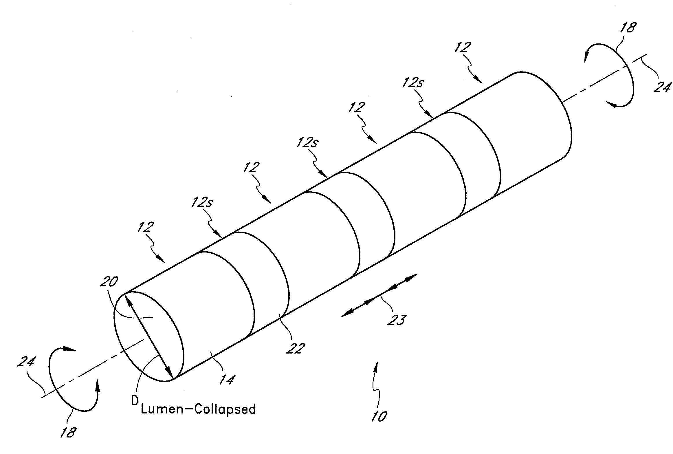 Circumferentially nested expandable device