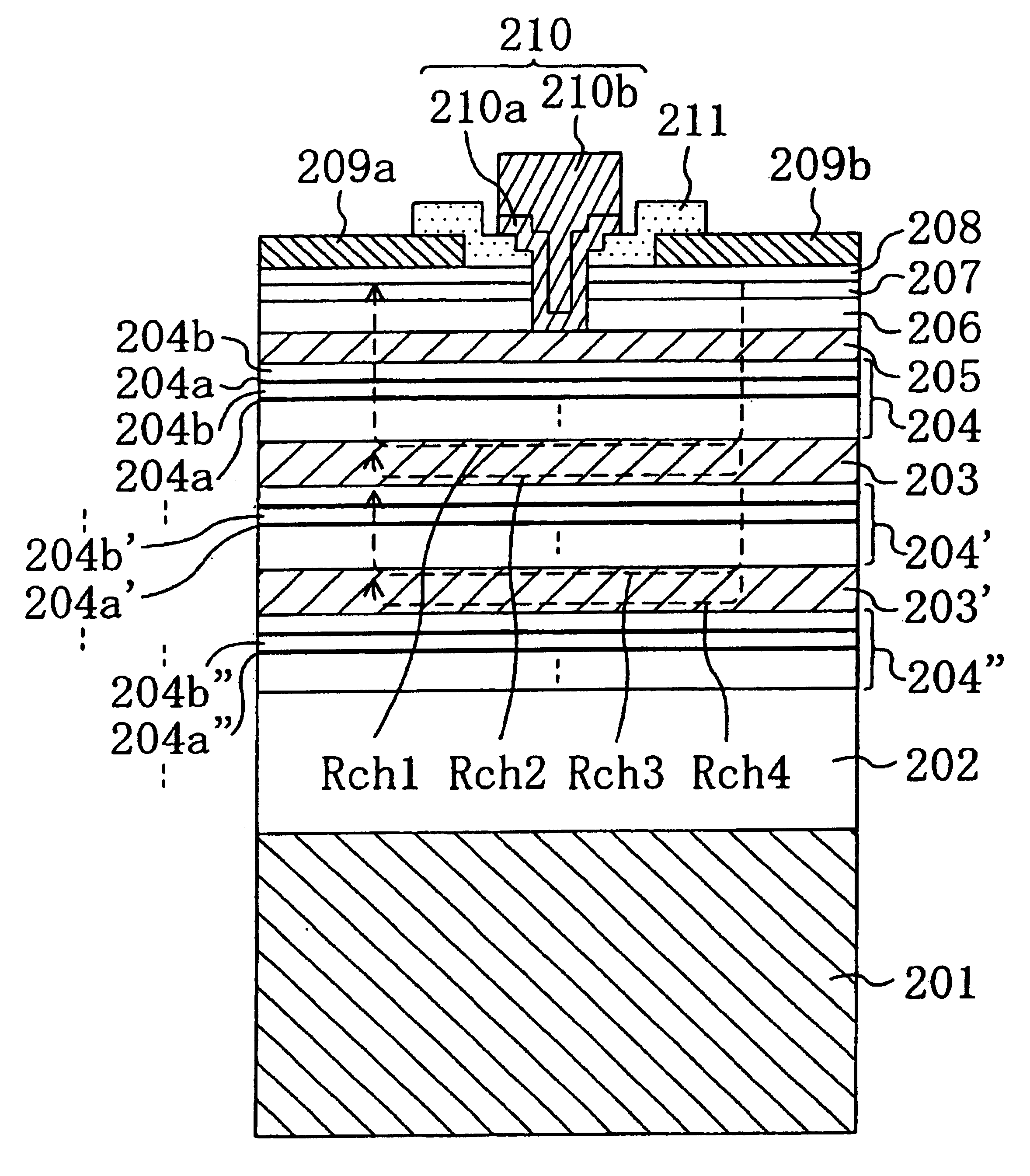 Semiconductor device having a high breakdown voltage for use in communication systems