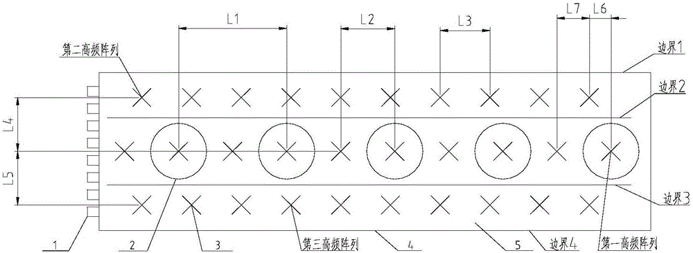 High-frequency and low-frequency combined multi-frequency antenna array