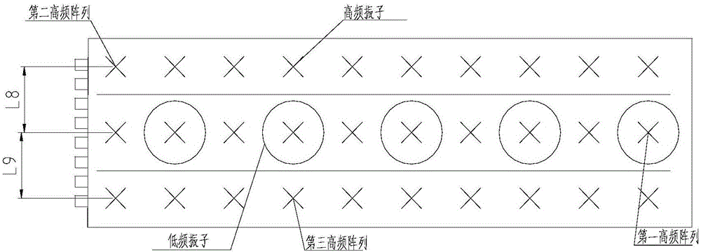 High-frequency and low-frequency combined multi-frequency antenna array