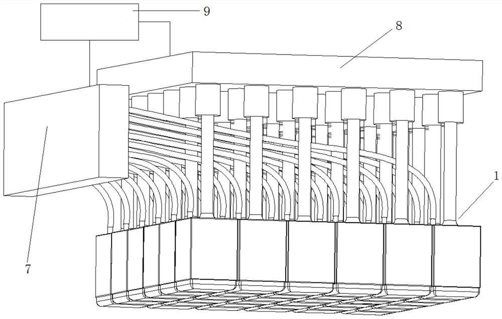 Posture and pressure controllable hammer type air bag loading system