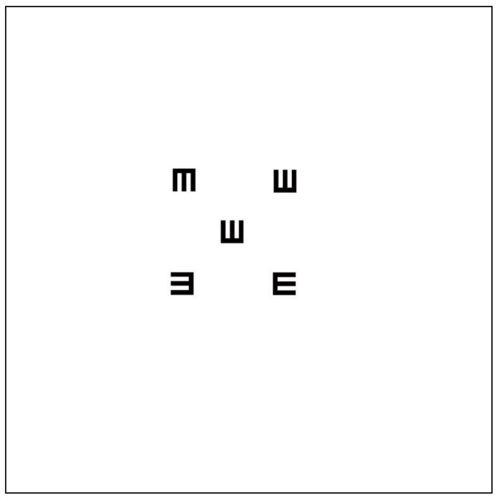 A single vision chart and visual inspection method