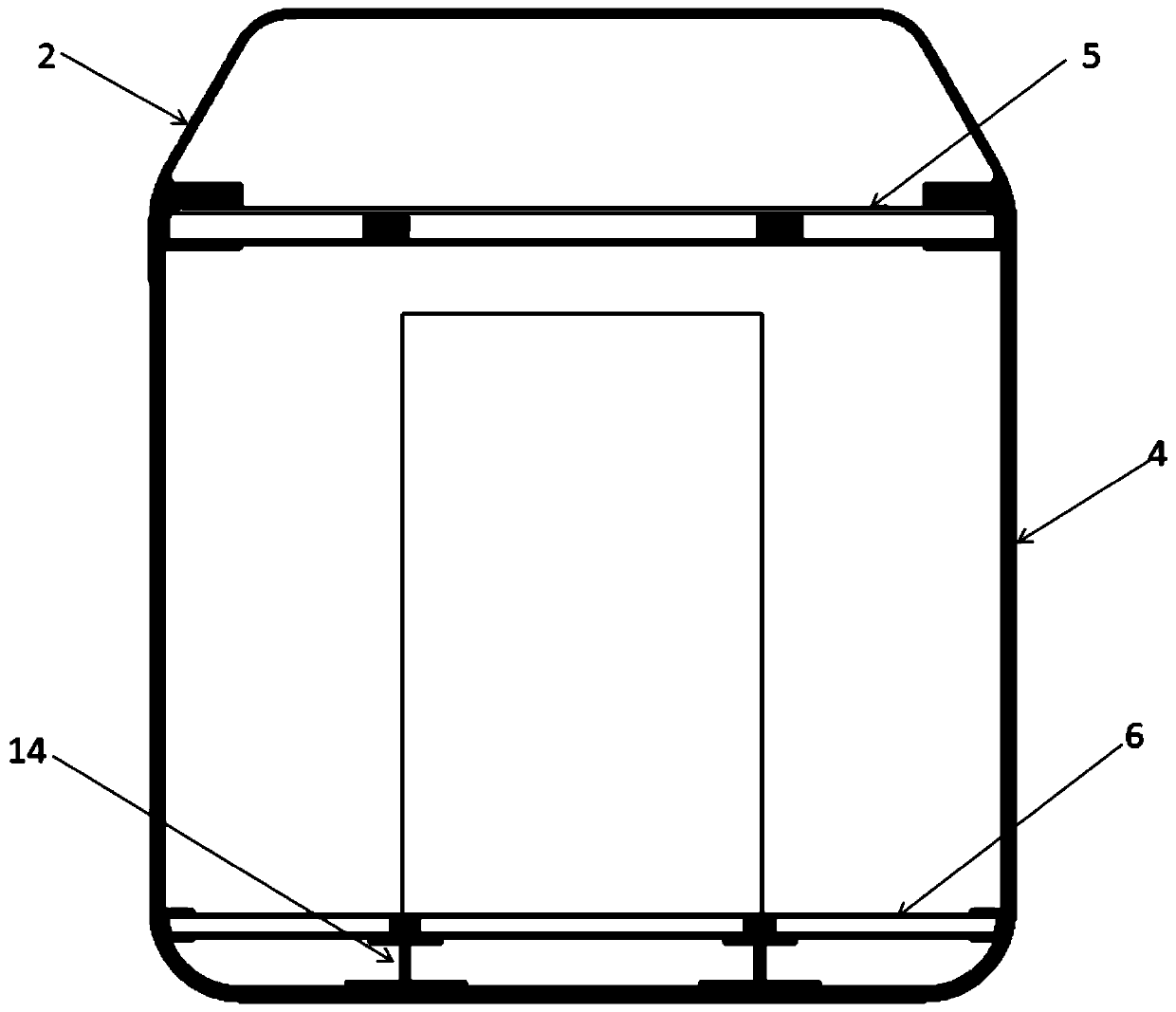 Low-cost carbon fiber composite empty rail car body and its manufacturing process