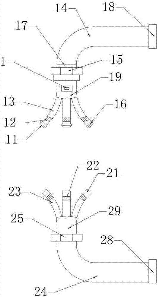 Multi-claw self-adjusting breathing-type smoke exhaust ventilator