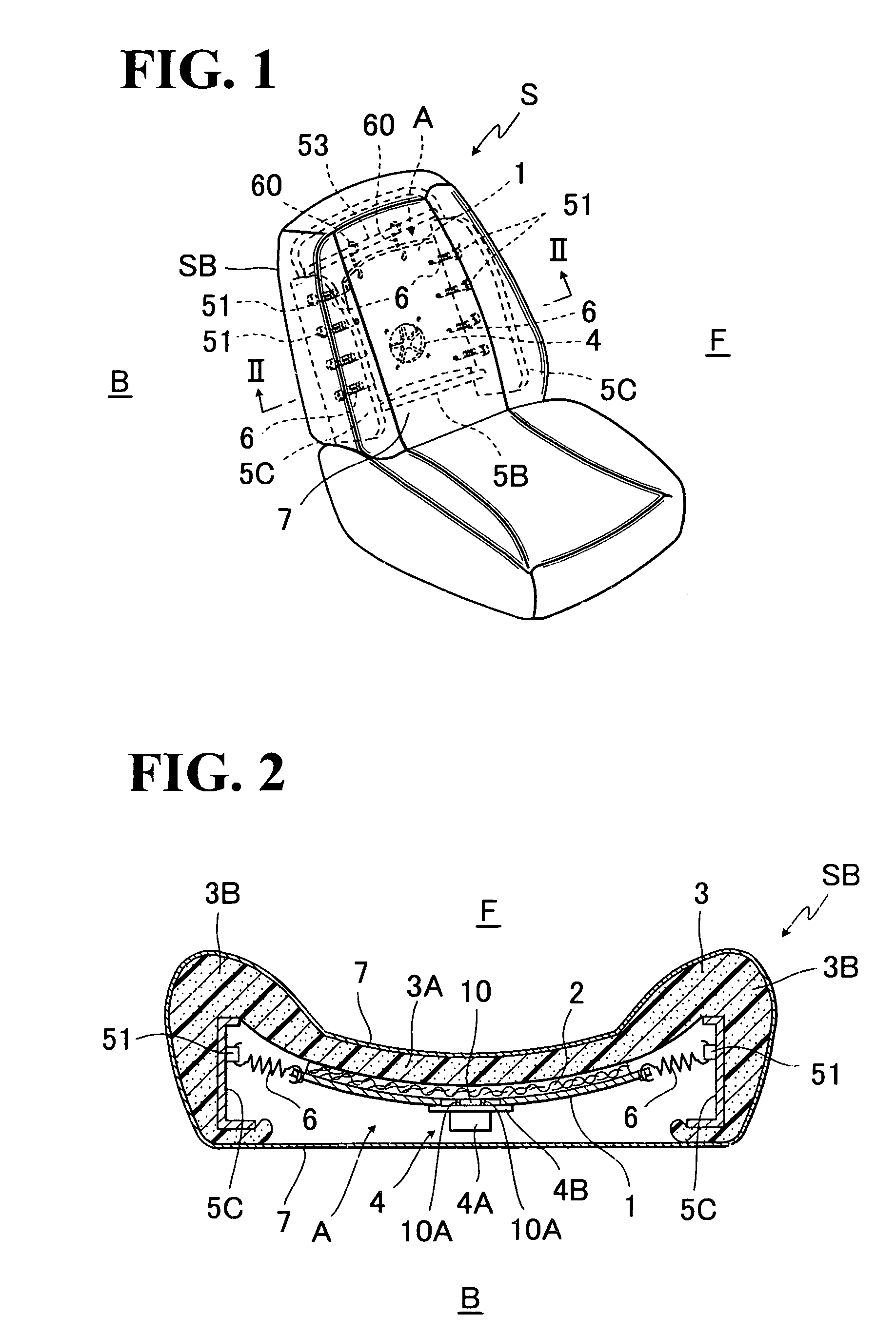 Acoustic structure of seat back