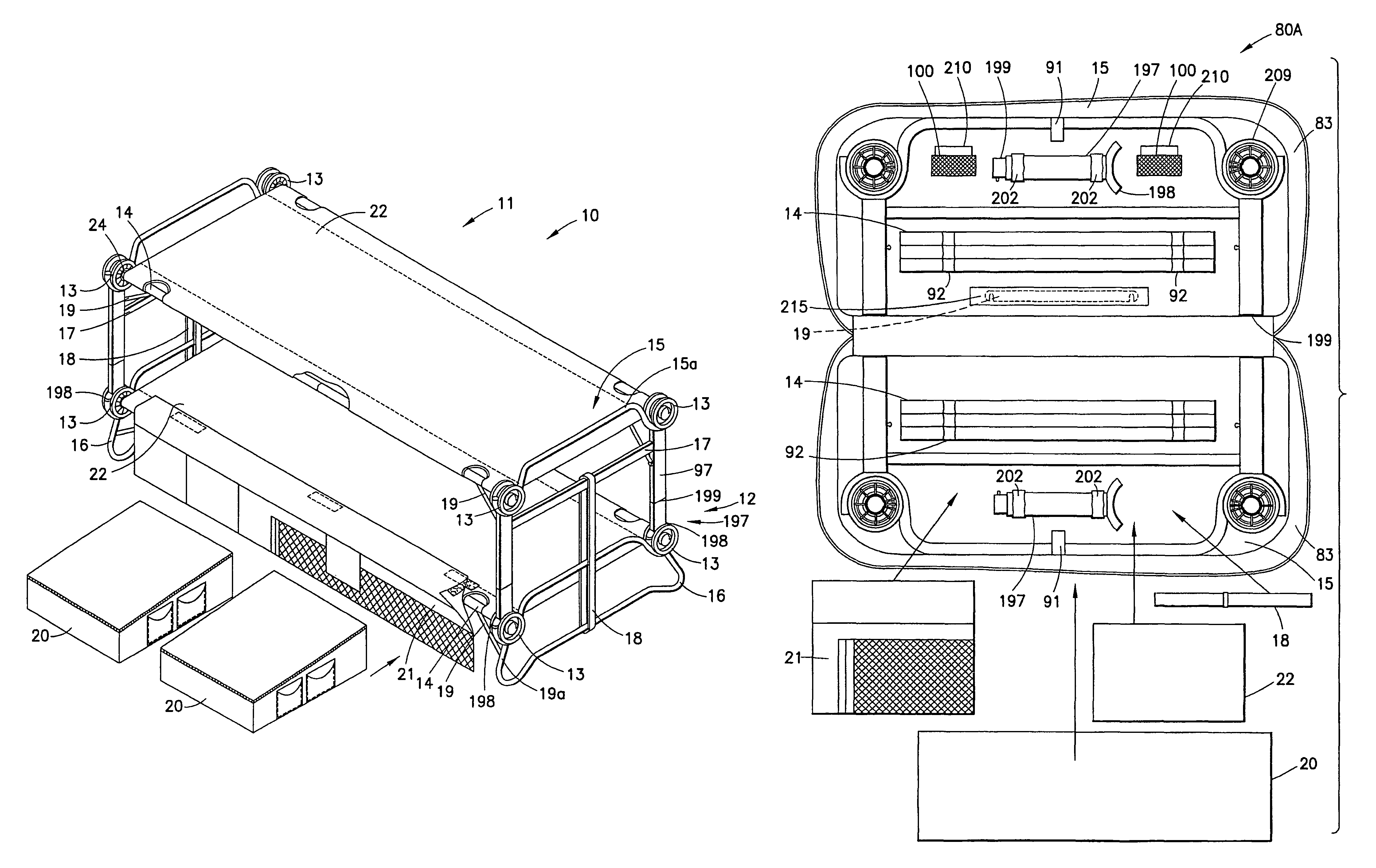 Portable assembly bed and kit therefor