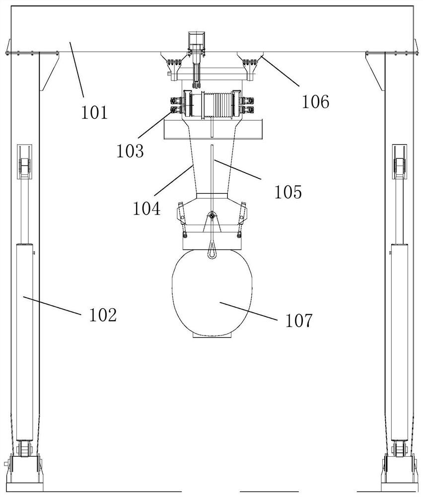 A lifting winch for emergency recovery operation of manned submersible