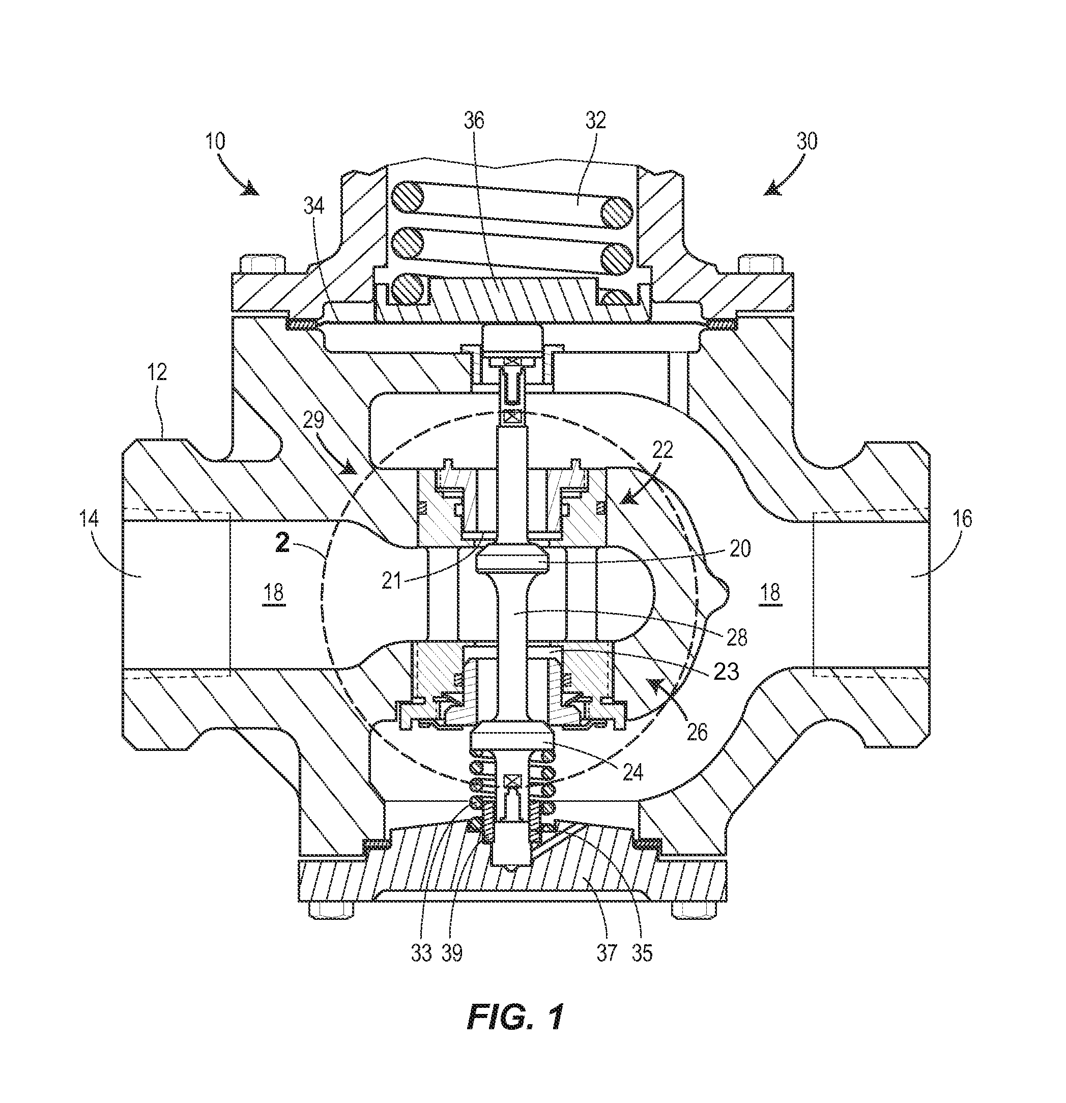 Double Port Pressure Regulator with Floating Seat