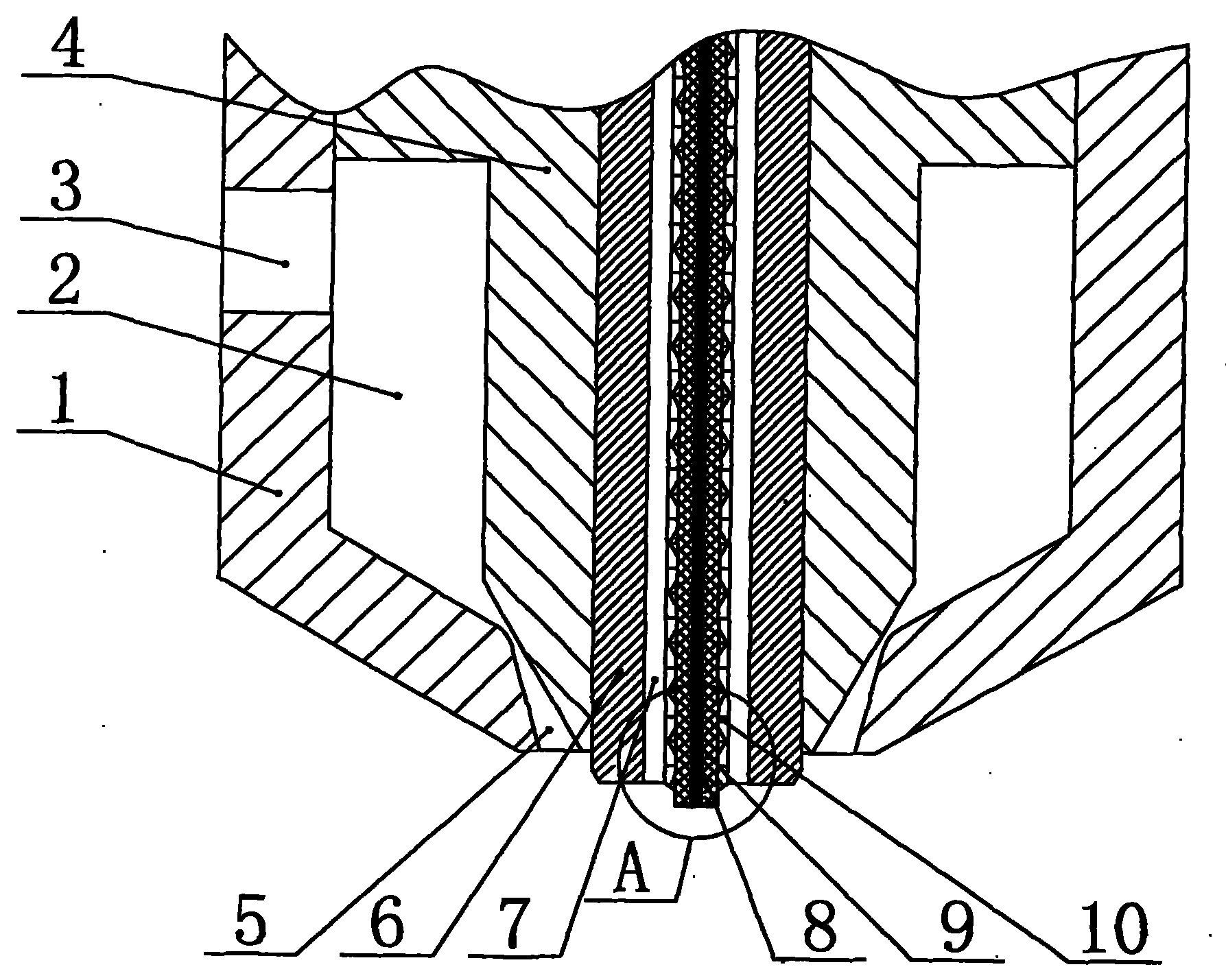 Anti-blocking atomizer nozzle for preparing micro-fine metal powder and anti-blocking method thereof