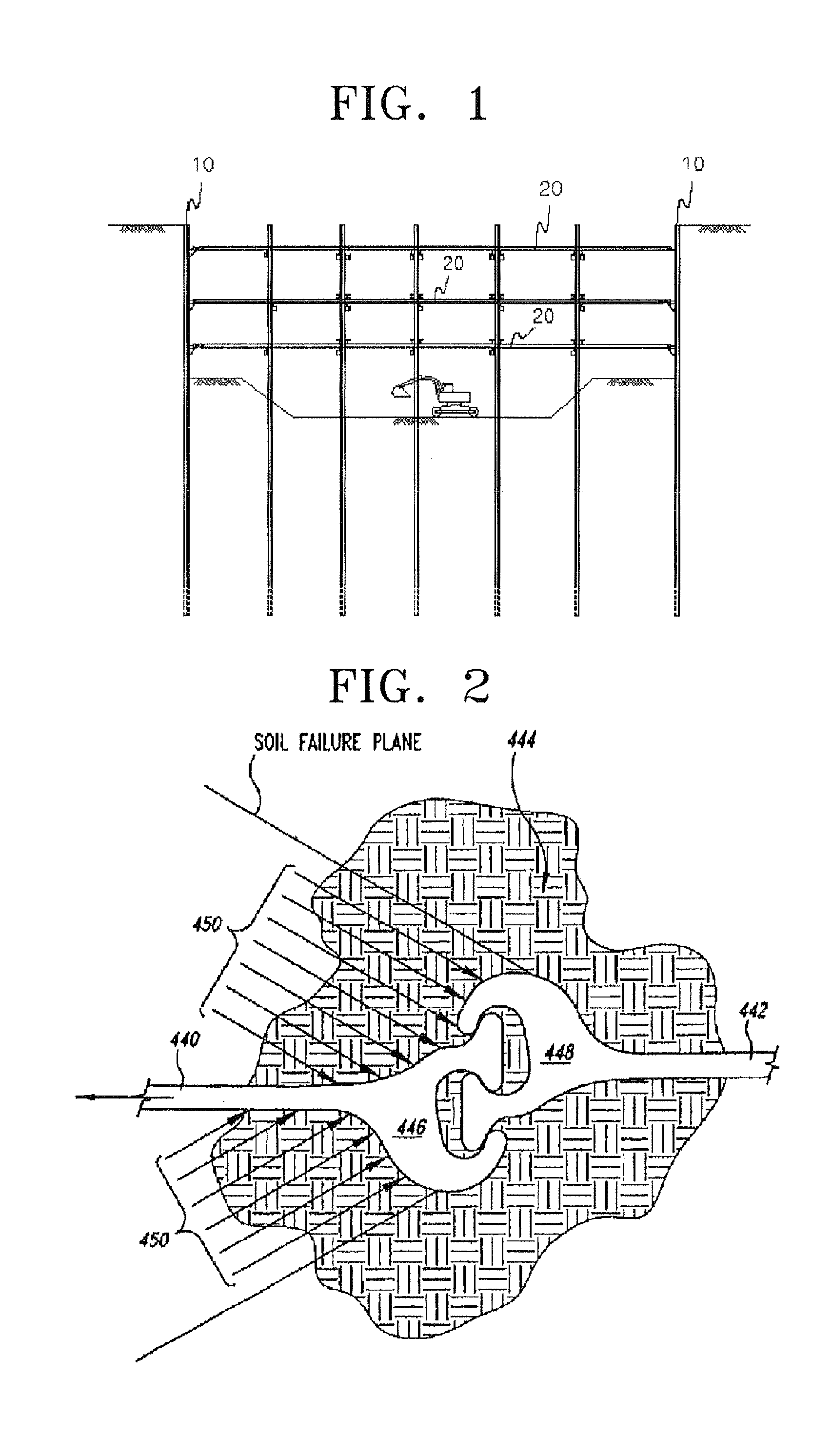 Reinforced self-standing earth retaining structure using an arching effect and an underground excavation construction method using the same