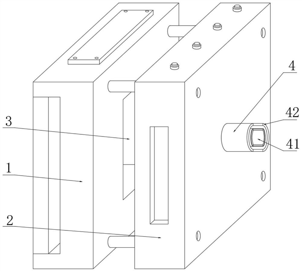 Die-casting die of horizontal cold chamber die-casting machine and process thereof